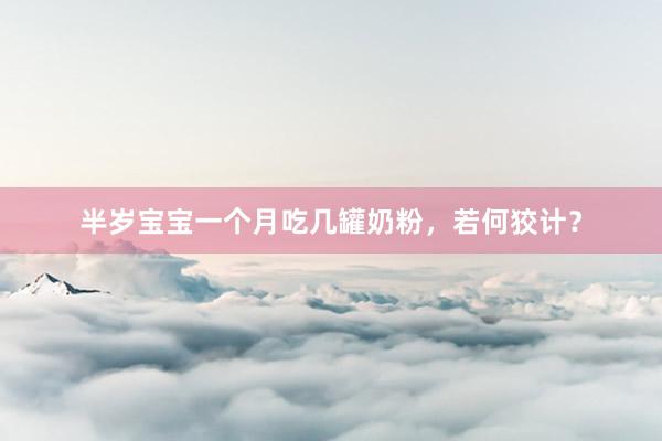 半岁宝宝一个月吃几罐奶粉，若何狡计？